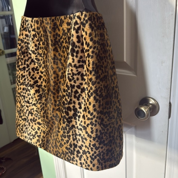 Hugo Buscati Leopard Print Vintage 90s Fuzzy Mini Skirt Sexy Meow Kitty Size 4 - Picture 6 of 8